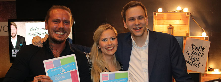 Mattias Andersson på Skånsk Eventsjukvård blev Stjärnföretagaren 2017 i Hässleholm