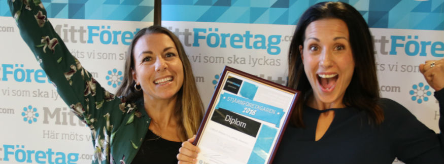 Carola Ranmo och Nadja Olsson på Crfitness blev Stjärnföretagarna 2018 i Eskilstuna