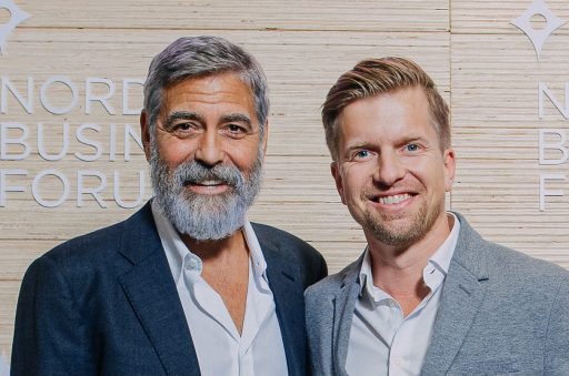 George Clooney och Gustaf Oscarson